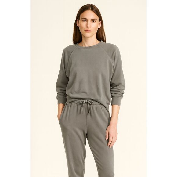 J. Crew Gray Sweatpants and Sweatshirt Top Set Women's Size Small - Picture 1 of 16